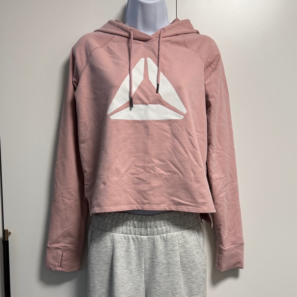 Reebok Pink Hoodie with White Logo